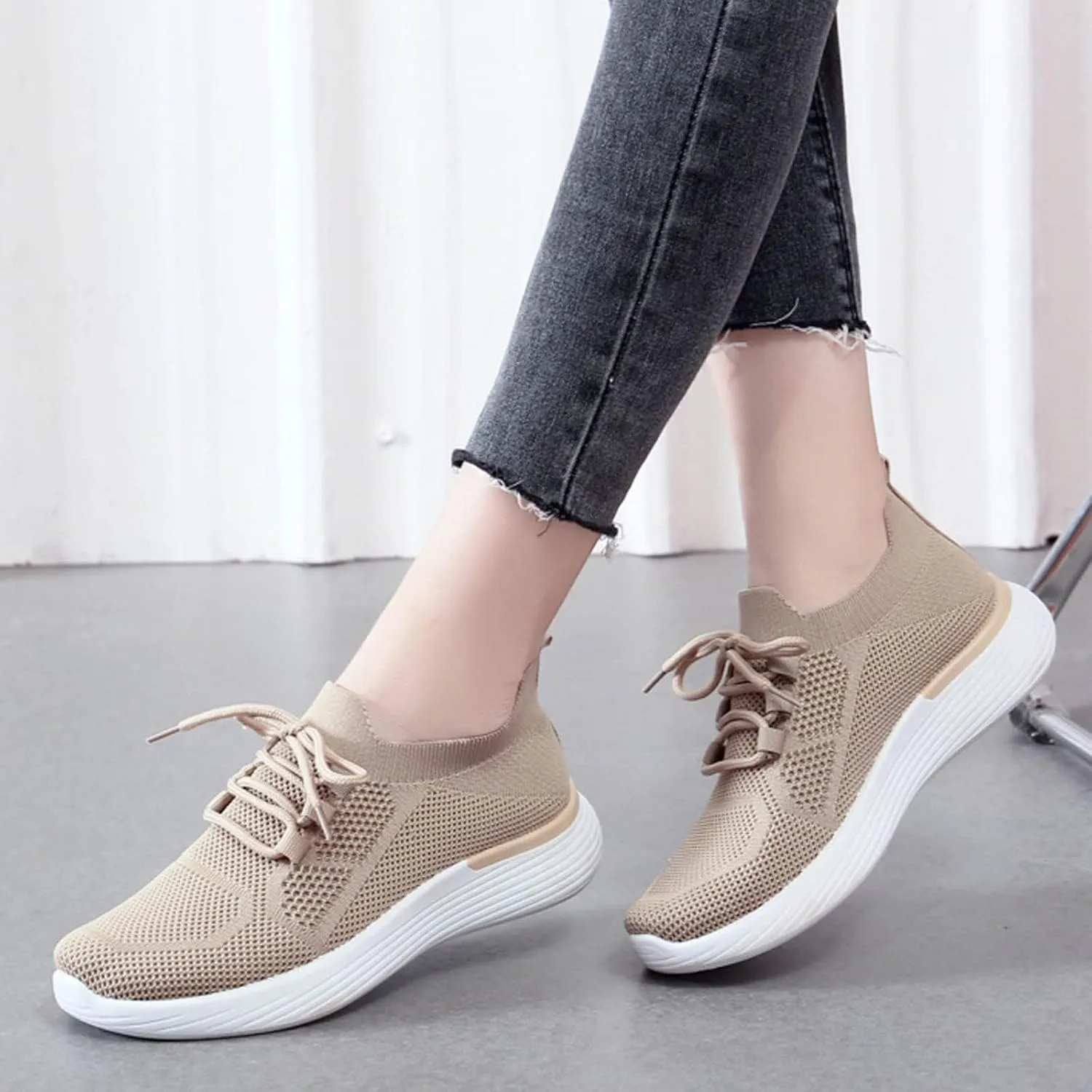 SBGMoSJ Women Sneakers Black Casual Zapatos CModos Para Embarazadas Wide Width White Canvas Tennis Shoes for Women Women Sneakers Size 6 Wide Women Orthopedic Sneakers Wide