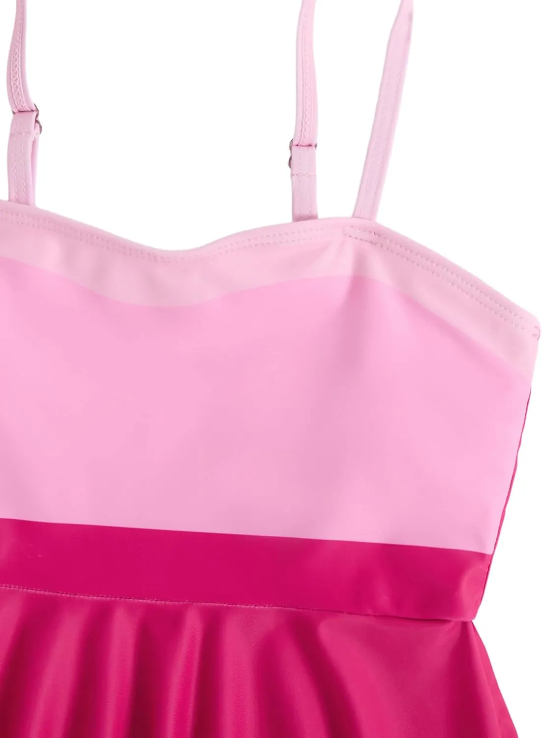 SHENHE Girl's 2 Piece High Waisted Ruffle Waffle Swimsuit Bathing Suit Bikini Sets