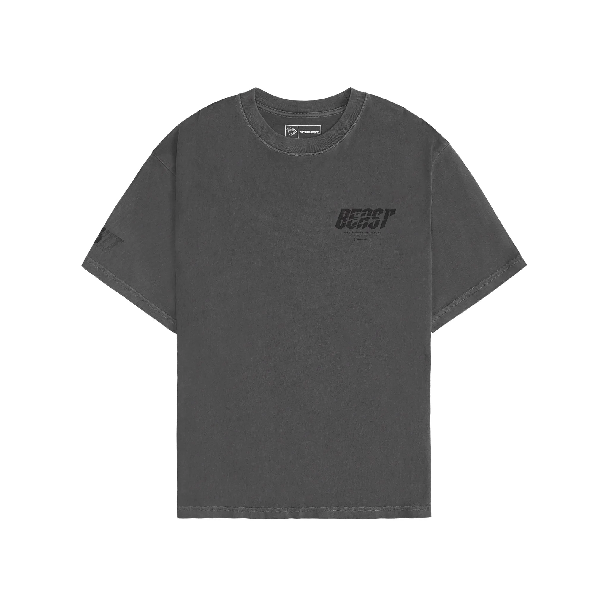 SHREDDER PIGMENT DYE SS TEE - BLACK