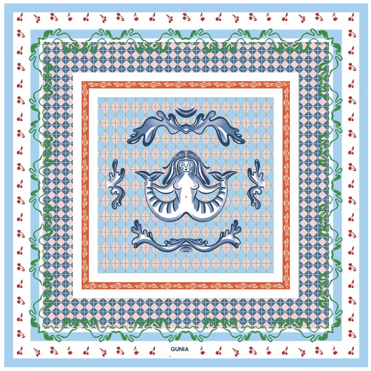 Silk Scarf - Siren