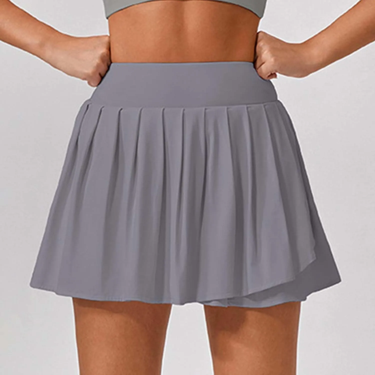 Skorts for Wome Tennis with Liner High Waisted Loose Athletic Pleated Skirt Exercise Yoga Summer Casual Sports Skrits