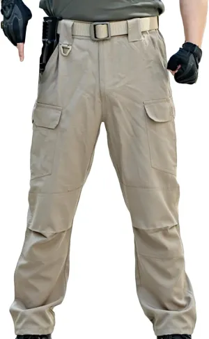 Stretch Pants for Men Slim Fit Straight Army Pants Solid Loose Military Pants Workout Pants Casual Construction Pants