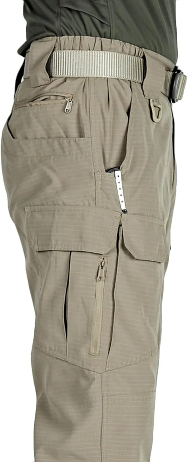 Stretch Pants for Men Slim Fit Straight Army Pants Solid Loose Military Pants Workout Pants Casual Construction Pants