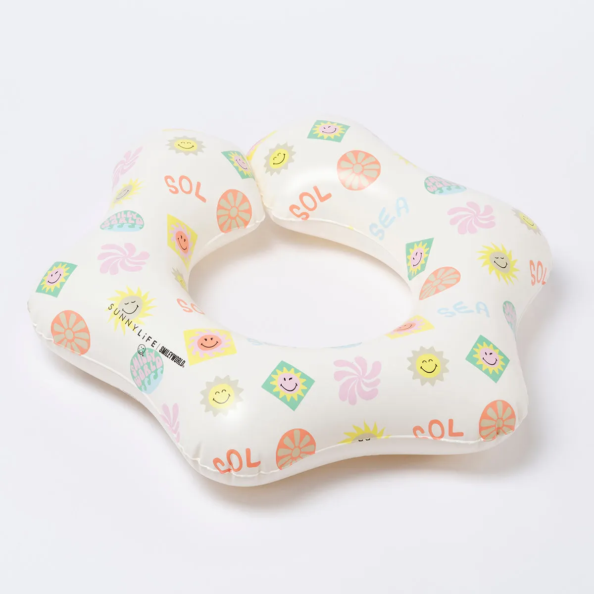 SUNNYLiFE Kiddy Float Ring Smiley World Sol Sea