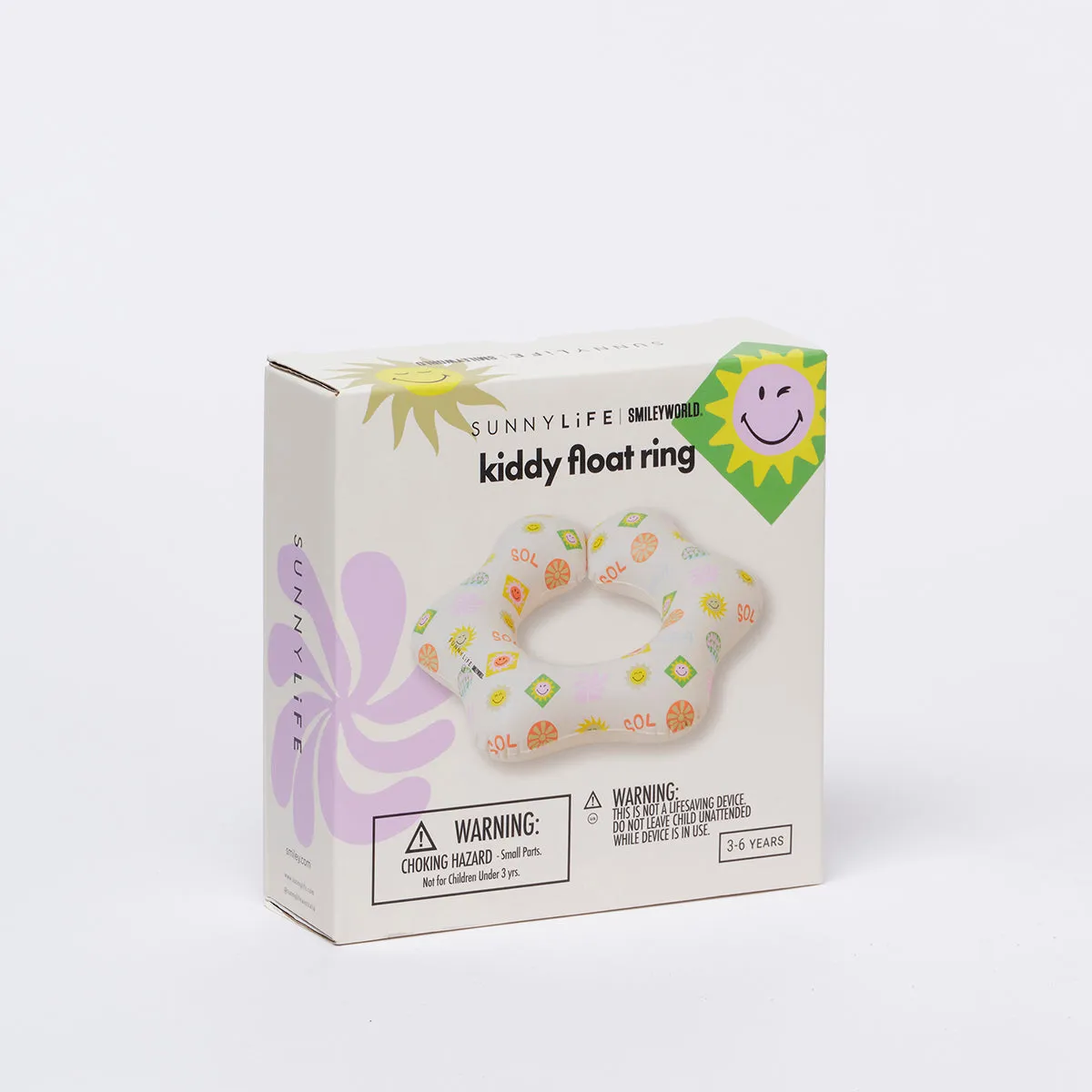 SUNNYLiFE Kiddy Float Ring Smiley World Sol Sea