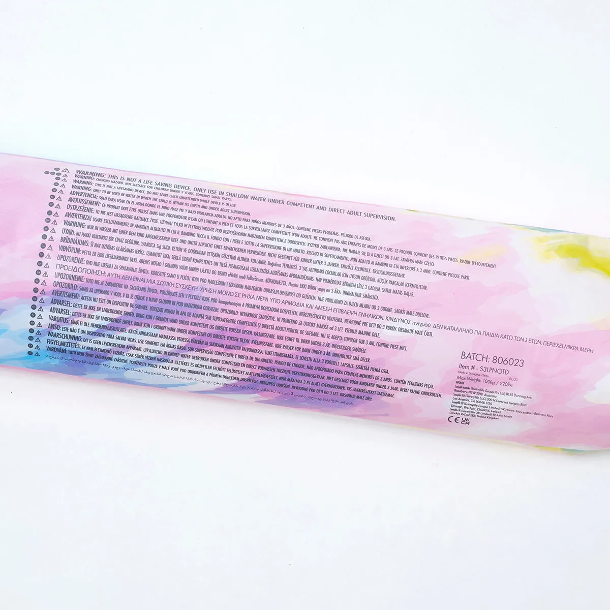 SUNNYLiFE Pool Noodle Tie Dye Sorbet - Set Of 2