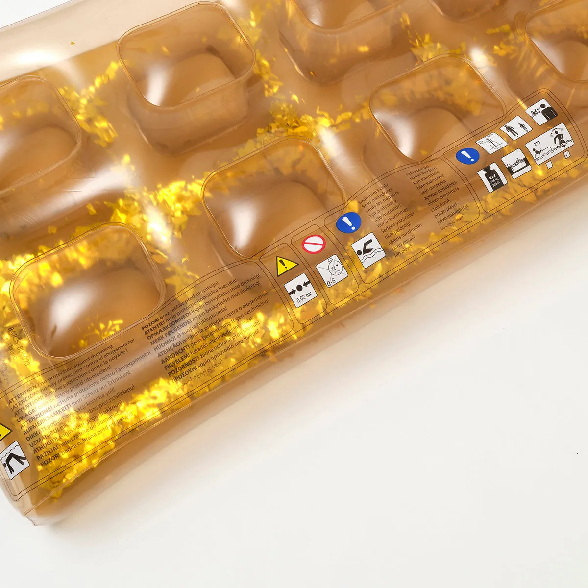 SUNNYLiFE PVC Retro Lie-On Disco Gold