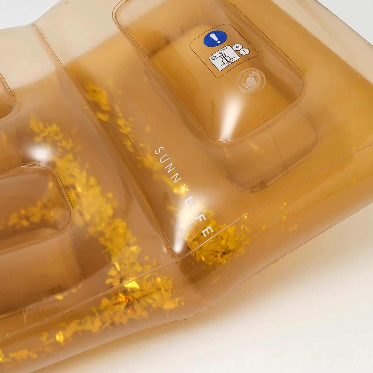 SUNNYLiFE PVC Retro Lie-On Disco Gold