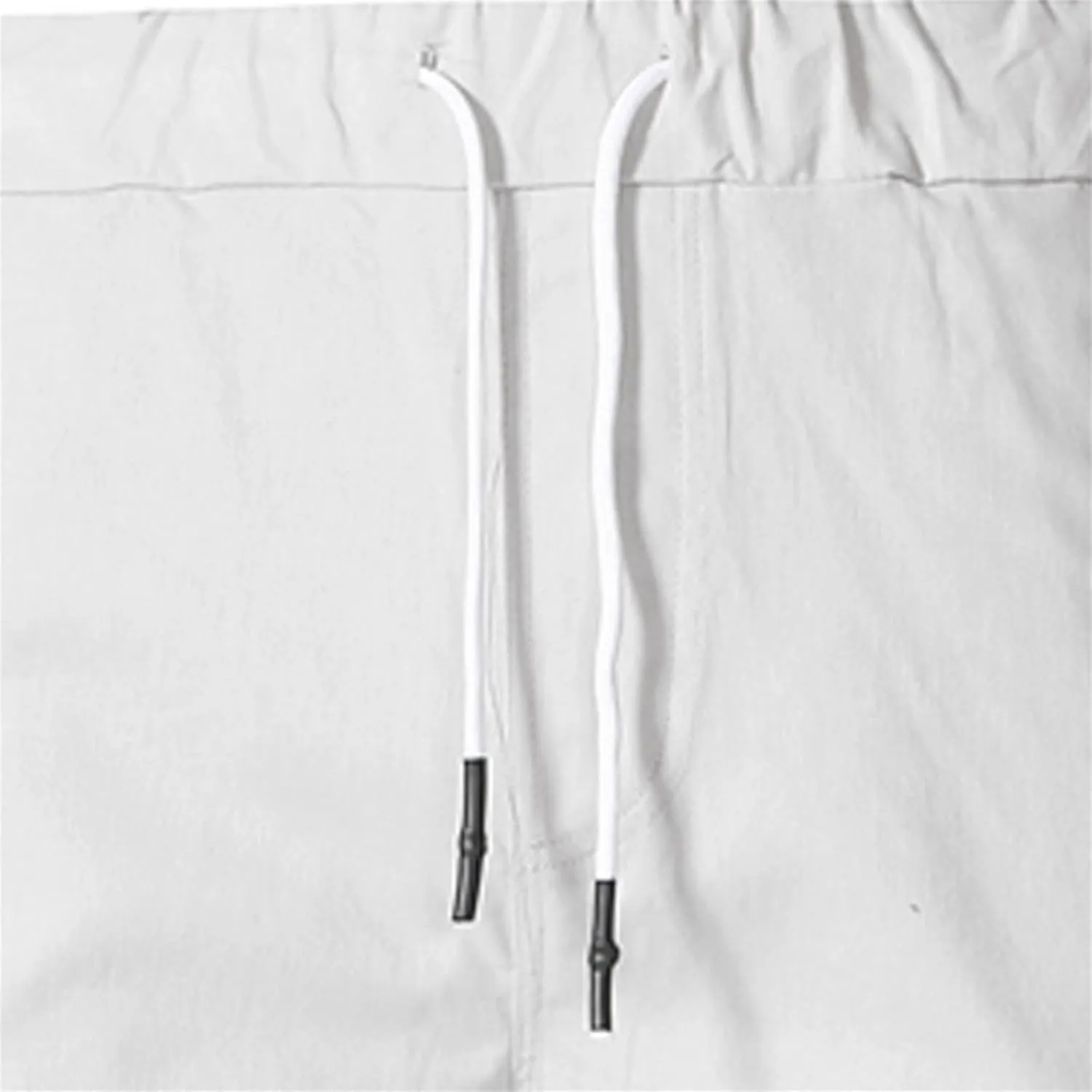 Sweatpants for Men Fashion Personalized Casual Solid Color Tie Multi-Pocket Drawstring Cargo Pants Trousers