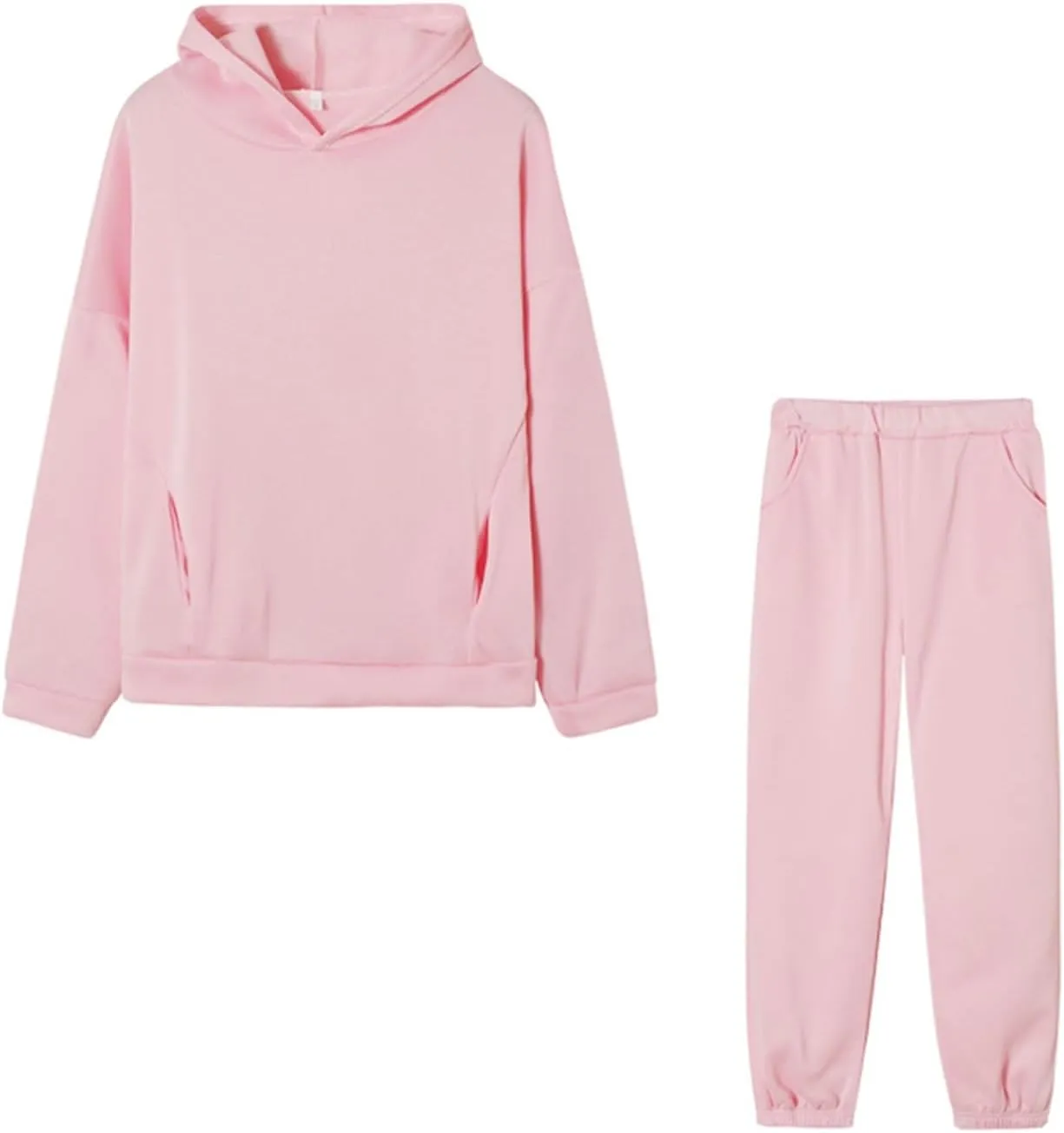 Sweatsuits For Women Set 2 Piece Hoodie Fall Long Sleeve Pullover And Long Pants Lounge Sets Oversize Y2K Tracksuit