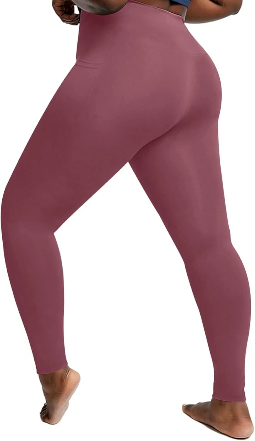 TANGNADE Plus Size Women Yoga Leggings with Pockets High Waist Elastic Fitness Trouser Oversize Leggings Yoga Clothes
