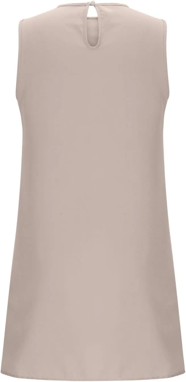 Tank Dresses for Women 2025 Solid Color Flowy Beach Sundresses Casual Vacation Summer Trendy Clothing