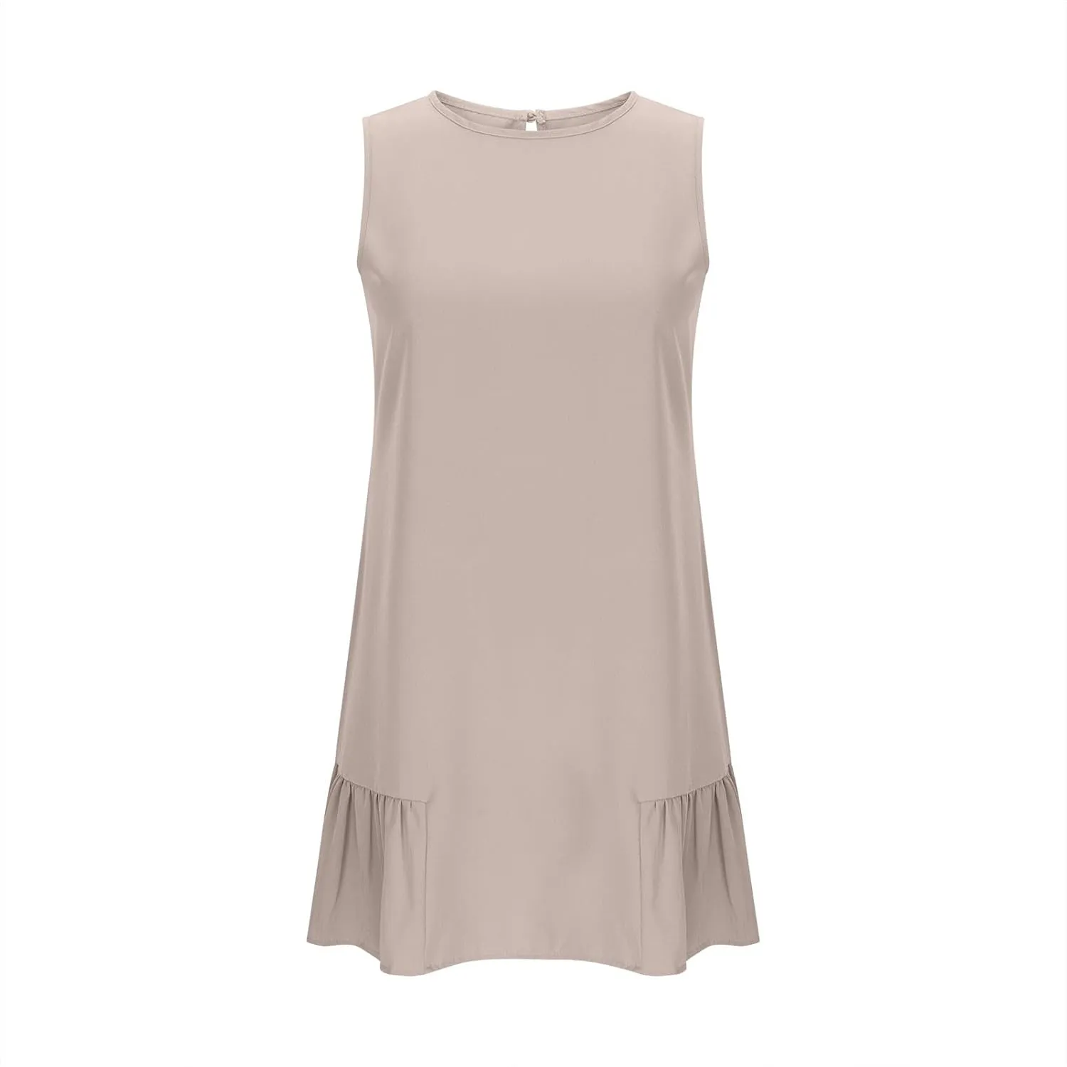 Tank Dresses for Women 2025 Solid Color Flowy Beach Sundresses Casual Vacation Summer Trendy Clothing