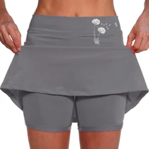 Tennis Skorts for Women High Waisted Running Golf Skirt with Shorts Tum Control Athletic A-Line Skirt with Pockets