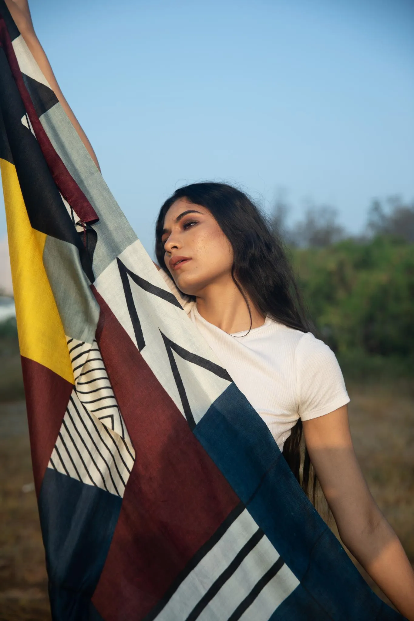 The 'Athangudi' Eri Silk Scarf