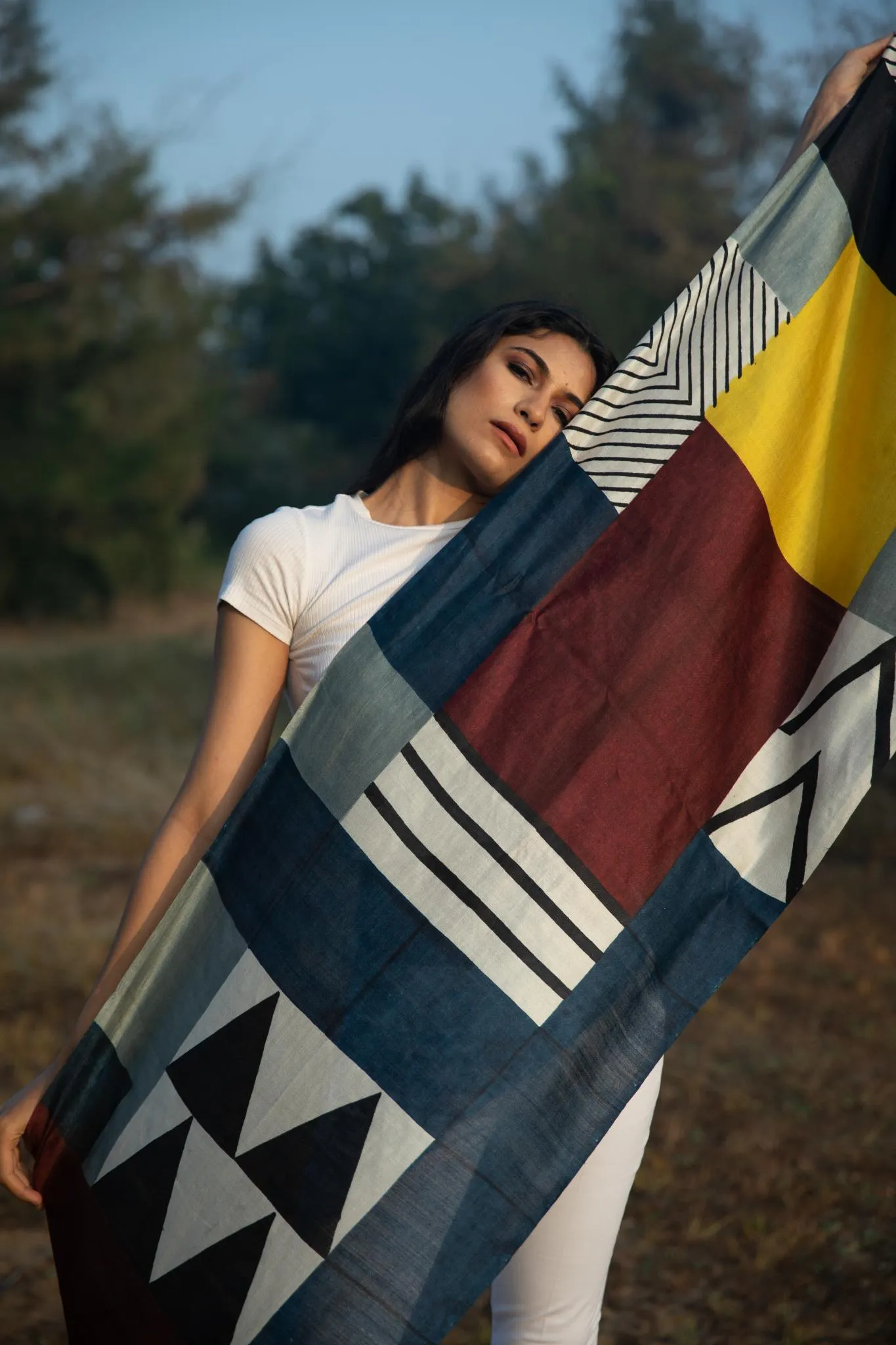 The 'Athangudi' Eri Silk Scarf