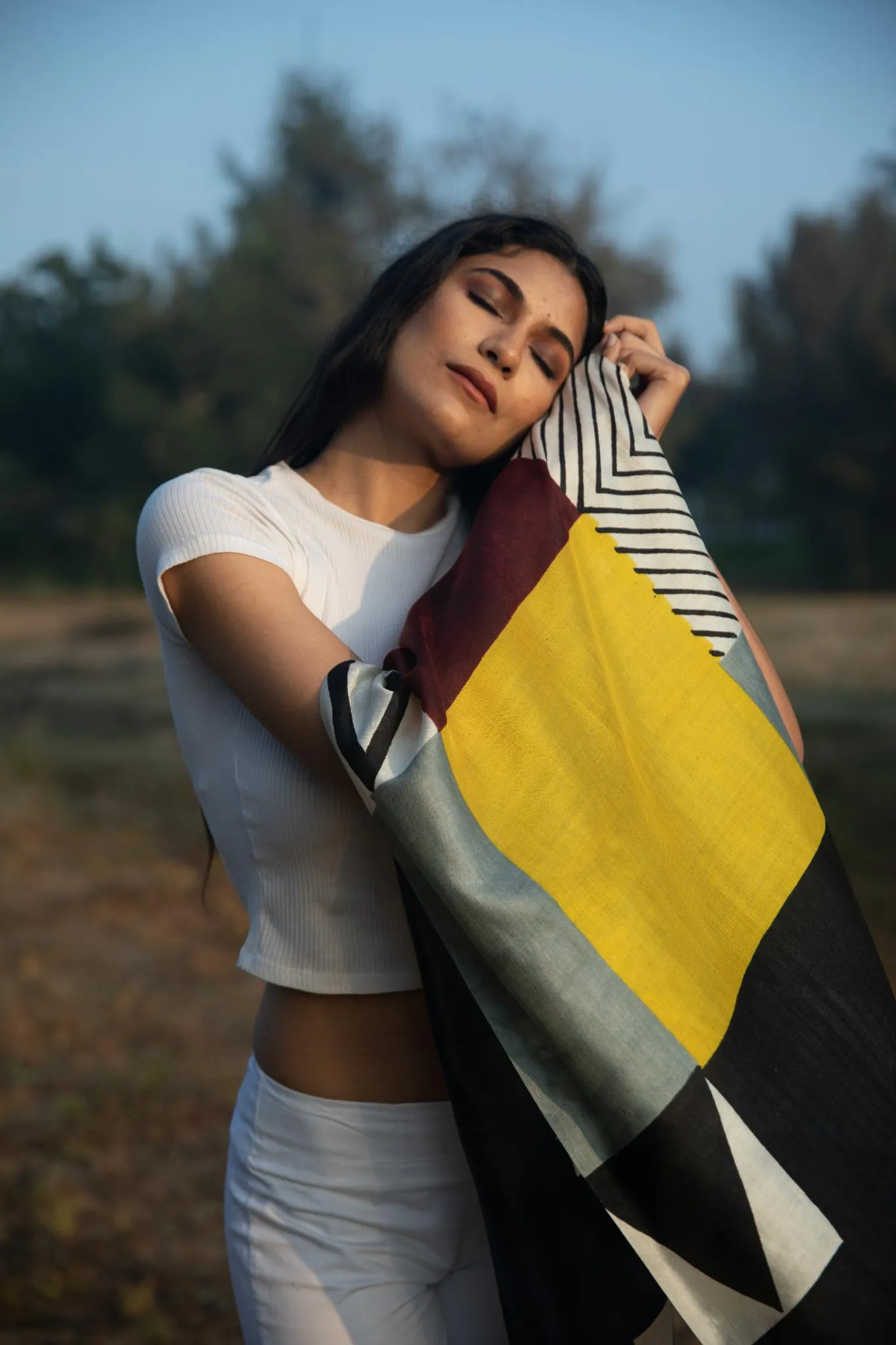 The 'Athangudi' Eri Silk Scarf