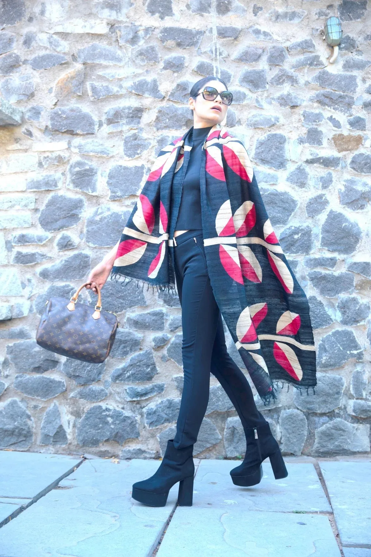 The 'Bada Alu' Tussar Silk Scarf