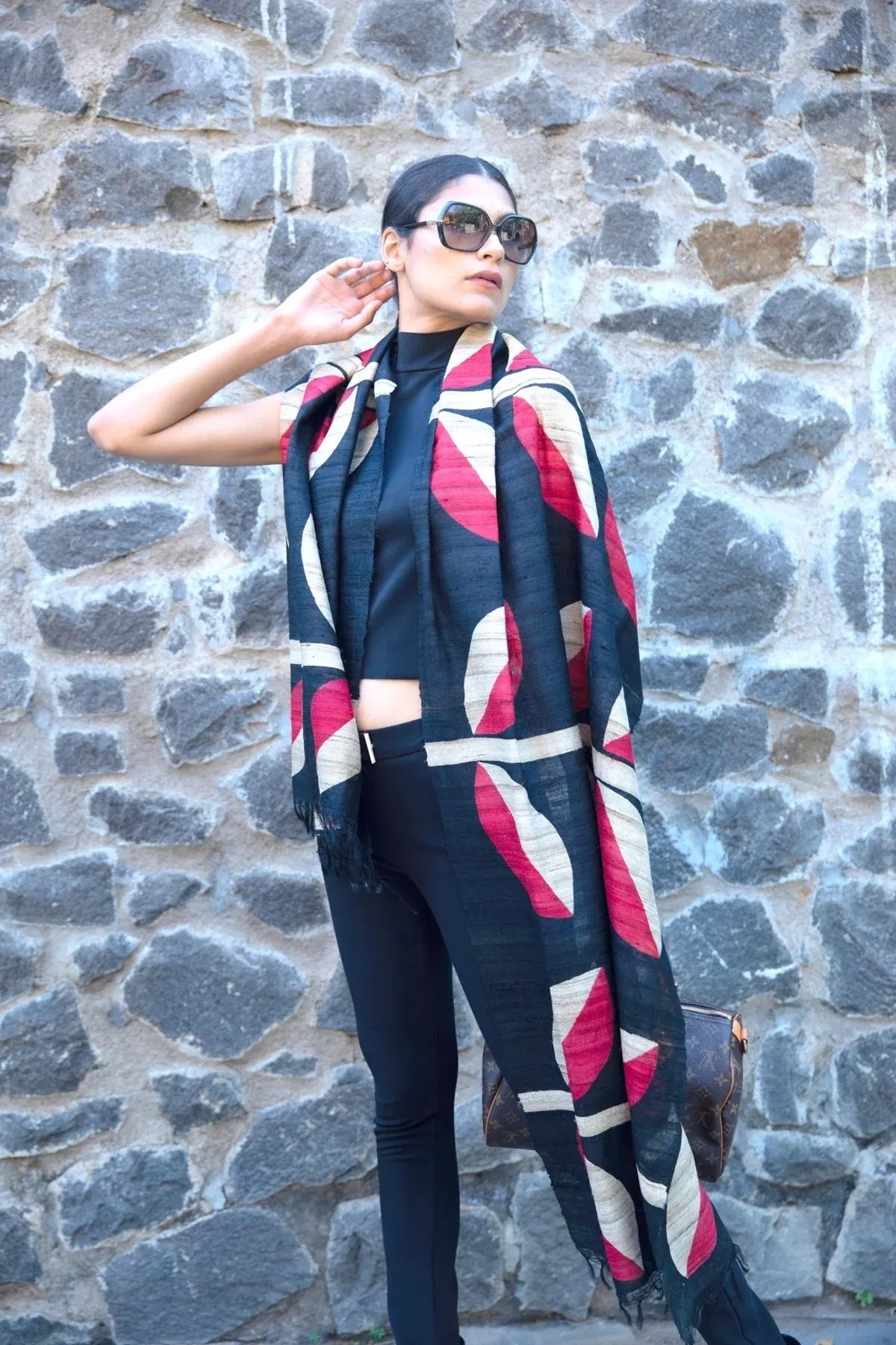 The 'Bada Alu' Tussar Silk Scarf