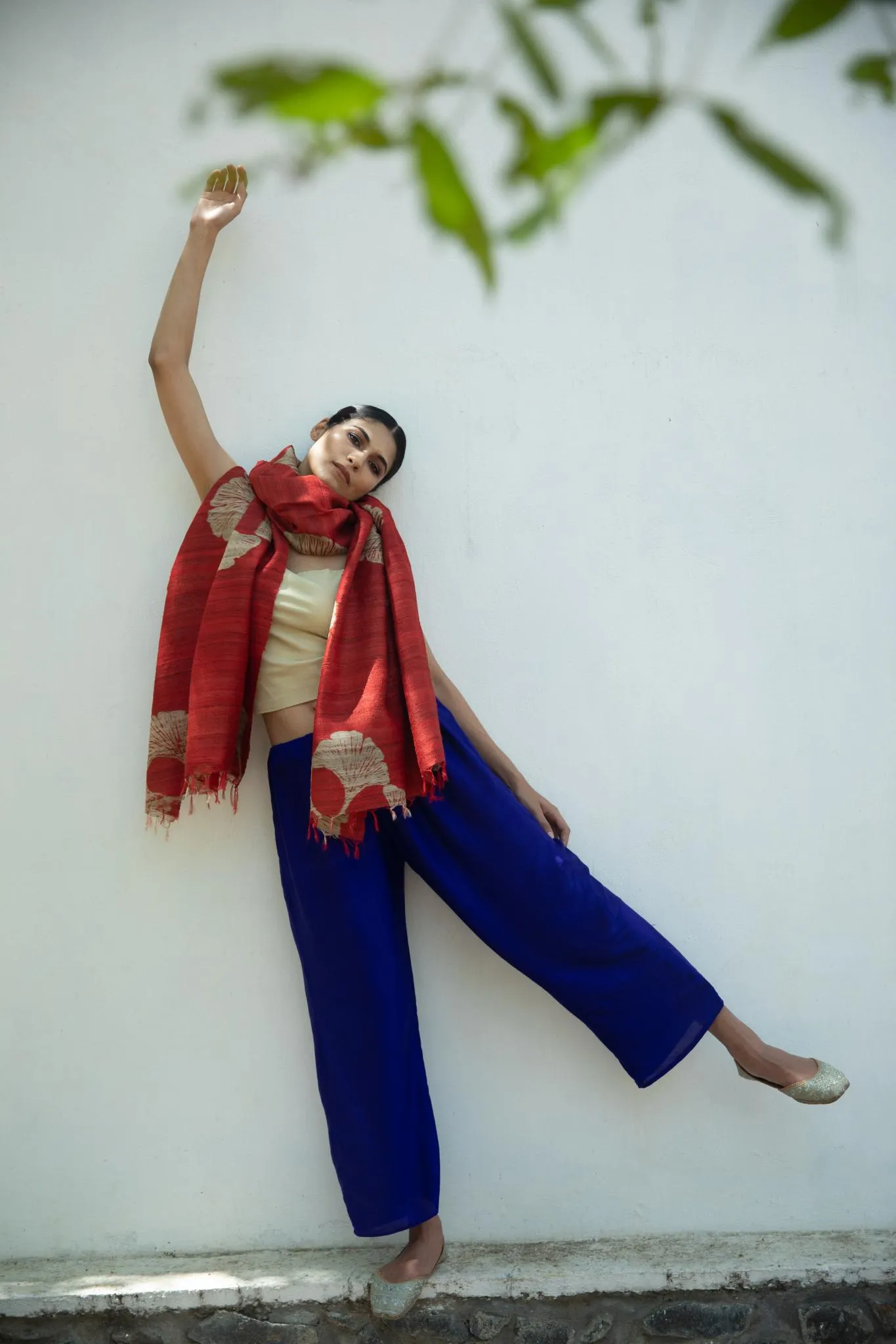 The 'Icho' Tussar Silk Blanket Scarf