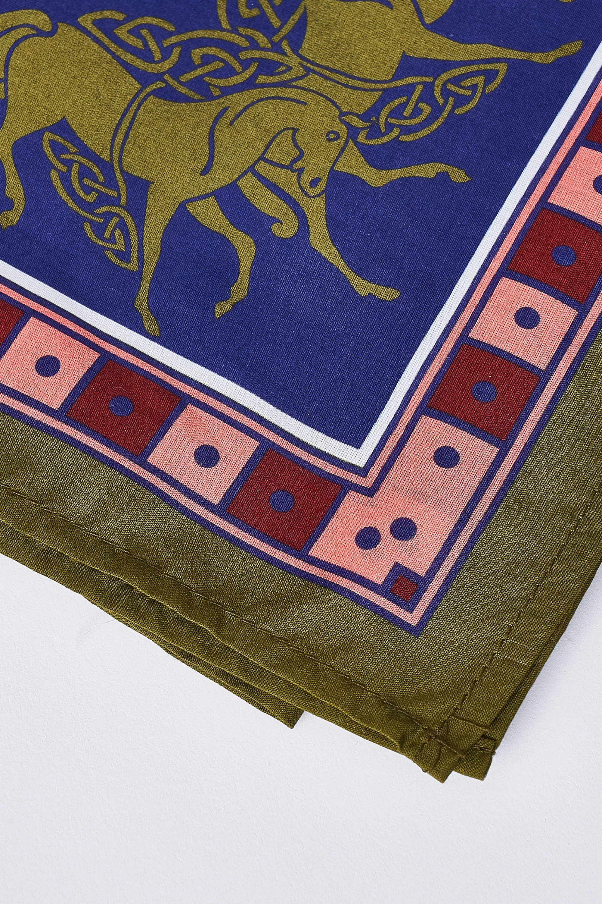 Three Gold Horses Scarf