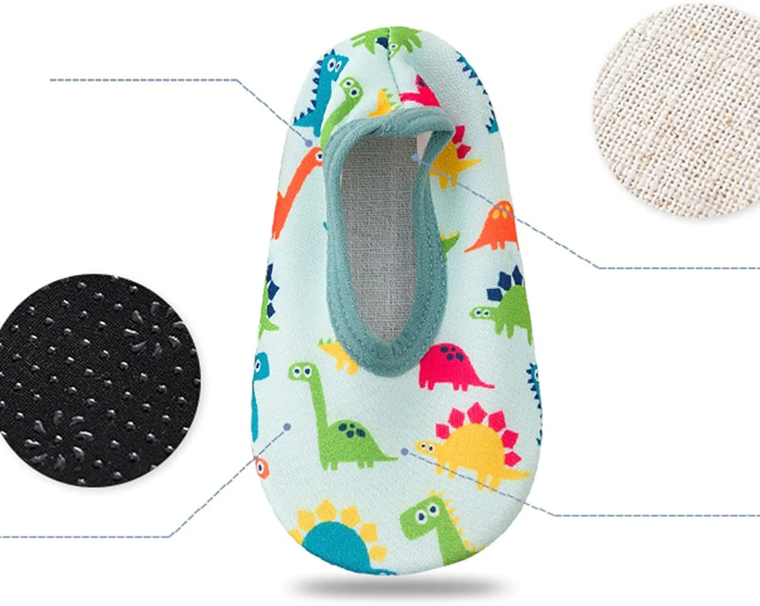 Toddler Baby Water Shoes Non-Slip Barefoot Quick Dry Swim Sport Pool Aqu Shoes for Baby Boy's Girl's