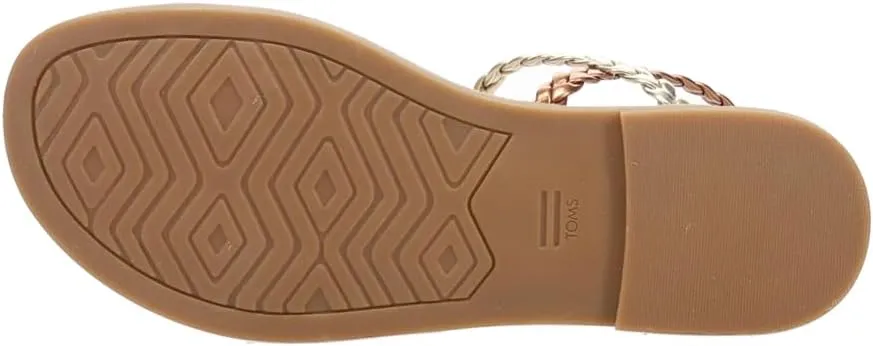 TOMS Womens Kira Braided Flat Casual Sandals Casual - Multi