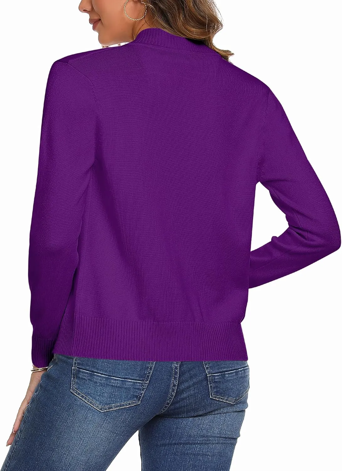 Totatuit Womens Long Sleeve Knitted Zip Up Sweater Cardigans Sweaters Lightweight Zipper Sweatshirts Jacket