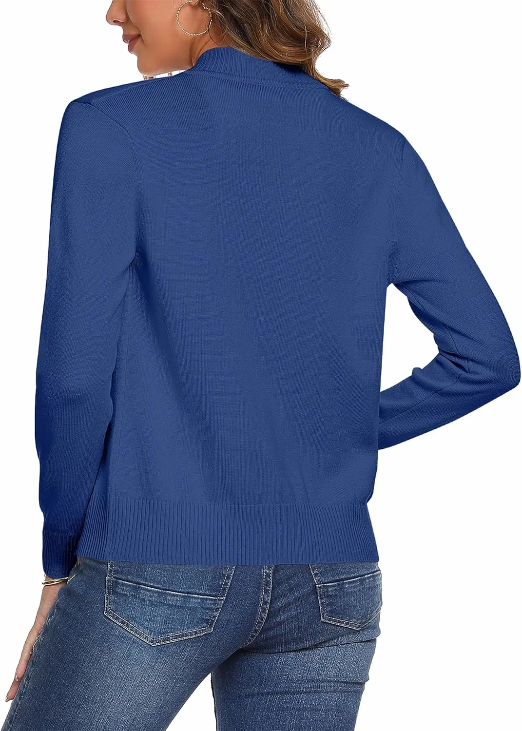Totatuit Womens Long Sleeve Knitted Zip Up Sweater Cardigans Sweaters Lightweight Zipper Sweatshirts Jacket
