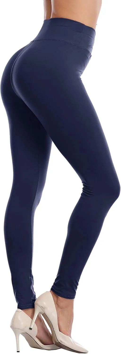 VESHINE Womens High Waisted Leggings Waist Control Yoga Pants Workout Tights Super Soft Trousers