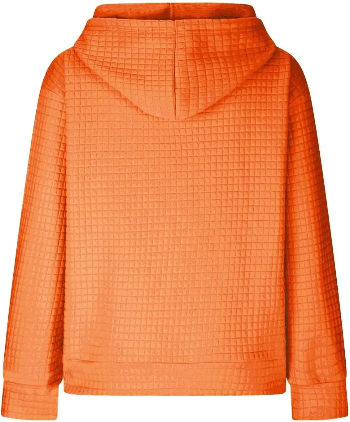 Waffle Knit Hoodie Women Oversized Drawstring Hooded Sweatshirts Y2K Waffle Pullover Loose Fit Casual Cute Clothes