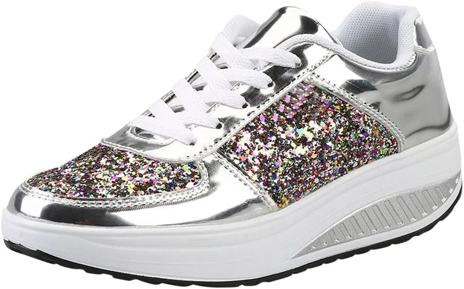 Wedge Fashion Sneakers for Women 2023 Zapatos CModos Y Elegantes De Piso para Mujer Women's Running Shoes Black and White Black Casual Sneakers for Women Platform Women's Black Slip On Dress Shoes