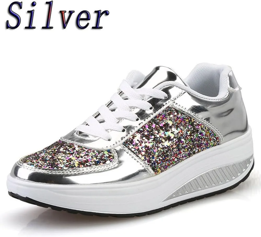 Wedge Fashion Sneakers for Women 2023 Zapatos CModos Y Elegantes De Piso para Mujer Women's Running Shoes Black and White Black Casual Sneakers for Women Platform Women's Black Slip On Dress Shoes