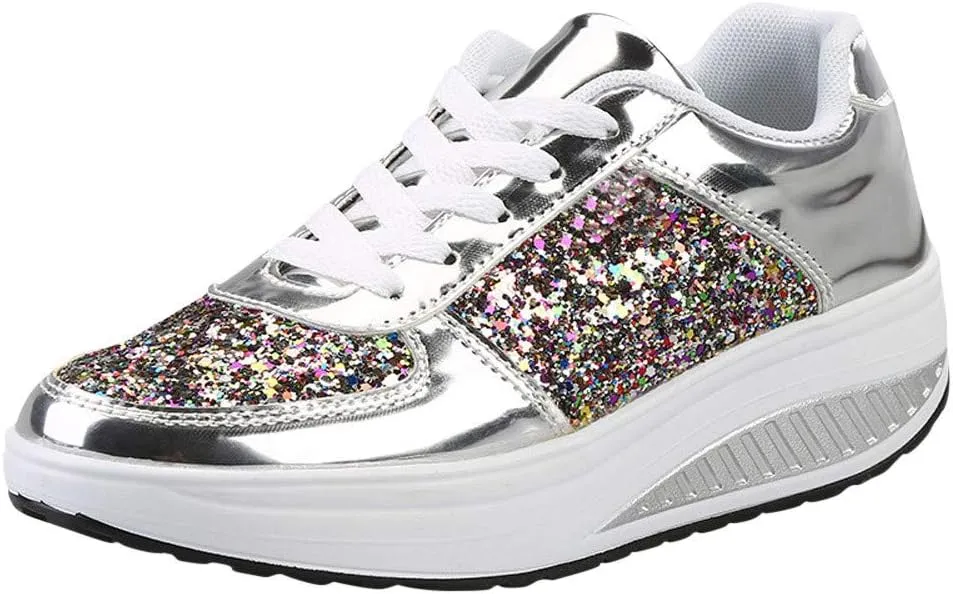 Wedge Fashion Sneakers for Women 2023 Zapatos CModos Y Elegantes De Piso para Mujer Women's Running Shoes Black and White Black Casual Sneakers for Women Platform Women's Black Slip On Dress Shoes