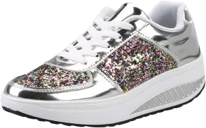 Wedge Fashion Sneakers for Women 2023 Zapatos CModos Y Elegantes De Piso para Mujer Women's Running Shoes Black and White Black Casual Sneakers for Women Platform Women's Black Slip On Dress Shoes