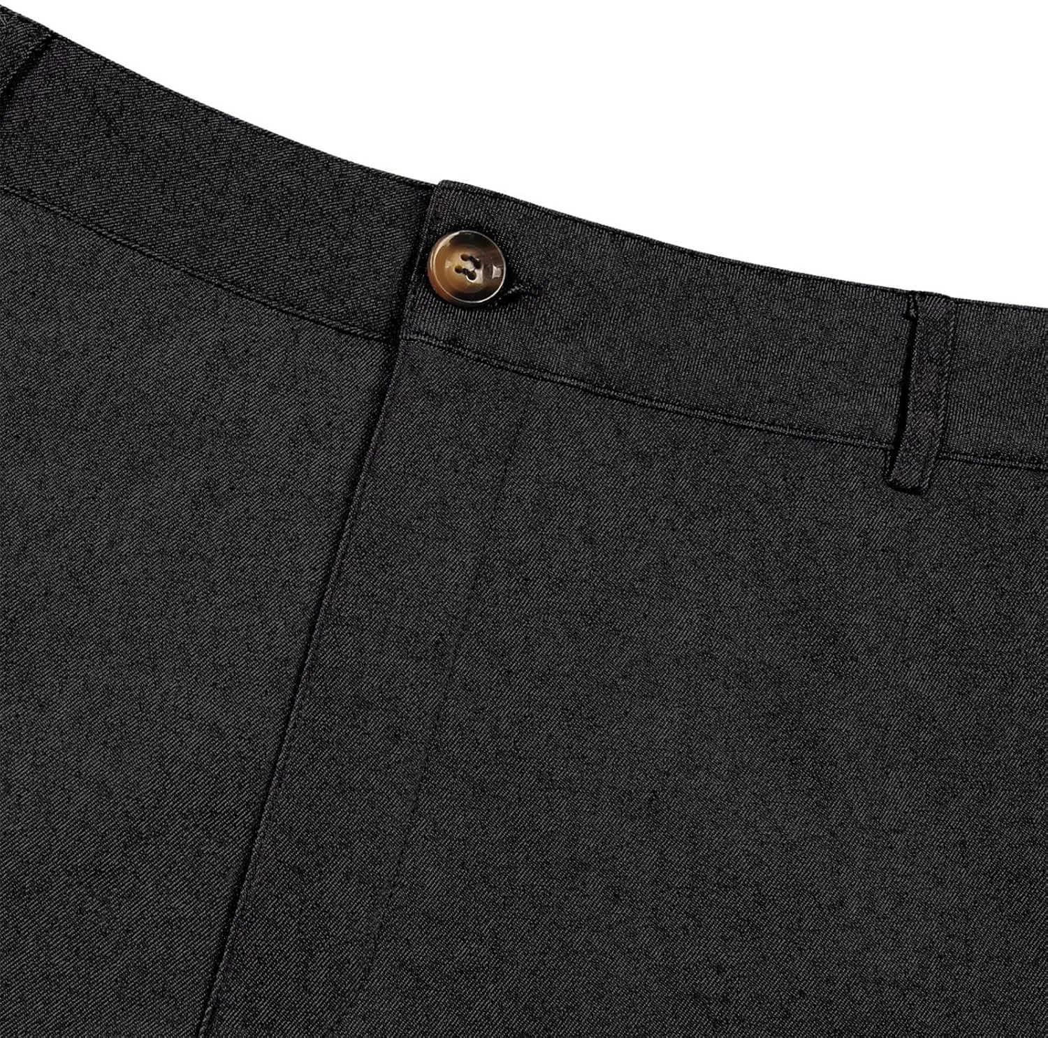 wodceeke Business Skinny Pants for Men Zipper High Waist Solid Color Pants Casual Stretchy Tapered Suit Trousers with Pocket
