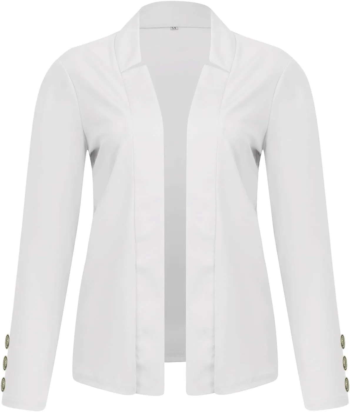 Women Cardigan Suit Jacket Fashion Solid Color Slim fit Plus Size Long Sleeve Notch Collar Blazer Jacket Coat Tops