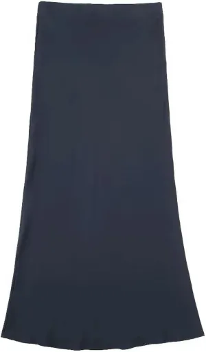 Women Elegant Solid Satin Long Skirt Chic Y2K High Waist Slim Skirts Female Fashion Silk Texture Ladies Tight Midi Skirt