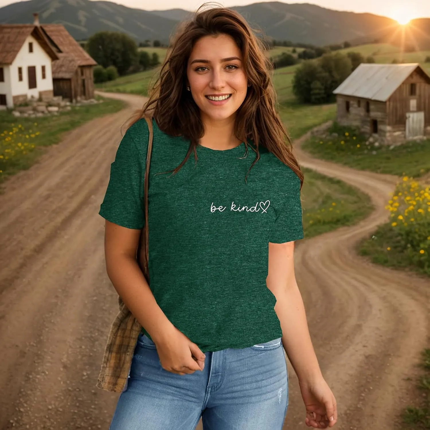 Women Graphic T-Shirts Casual Short Sleeve Tee Tops(Available in Plus Size)