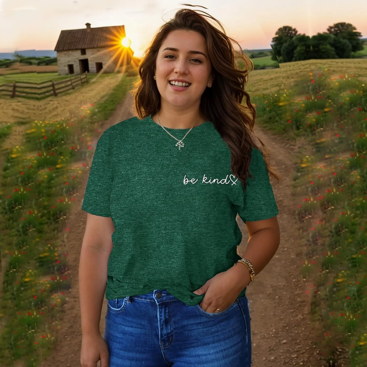 Women Graphic T-Shirts Casual Short Sleeve Tee Tops(Available in Plus Size)
