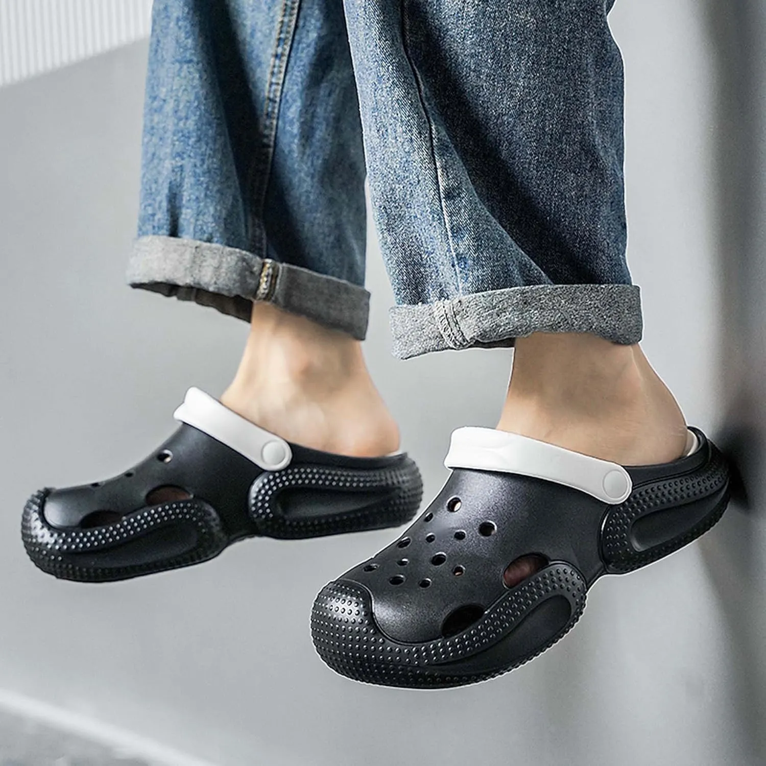 Women Men Clogs Garden Shoes Arch Support Sandals Slippers Summer Outdoor Casual Swimming Pool Beach Sandals Lightweight Soft Bottom Mule Slippers