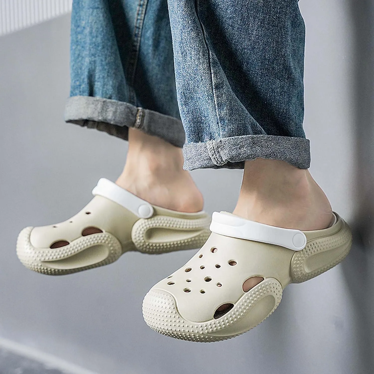 Women Men Clogs Garden Shoes Arch Support Sandals Slippers Summer Outdoor Casual Swimming Pool Beach Sandals Lightweight Soft Bottom Mule Slippers
