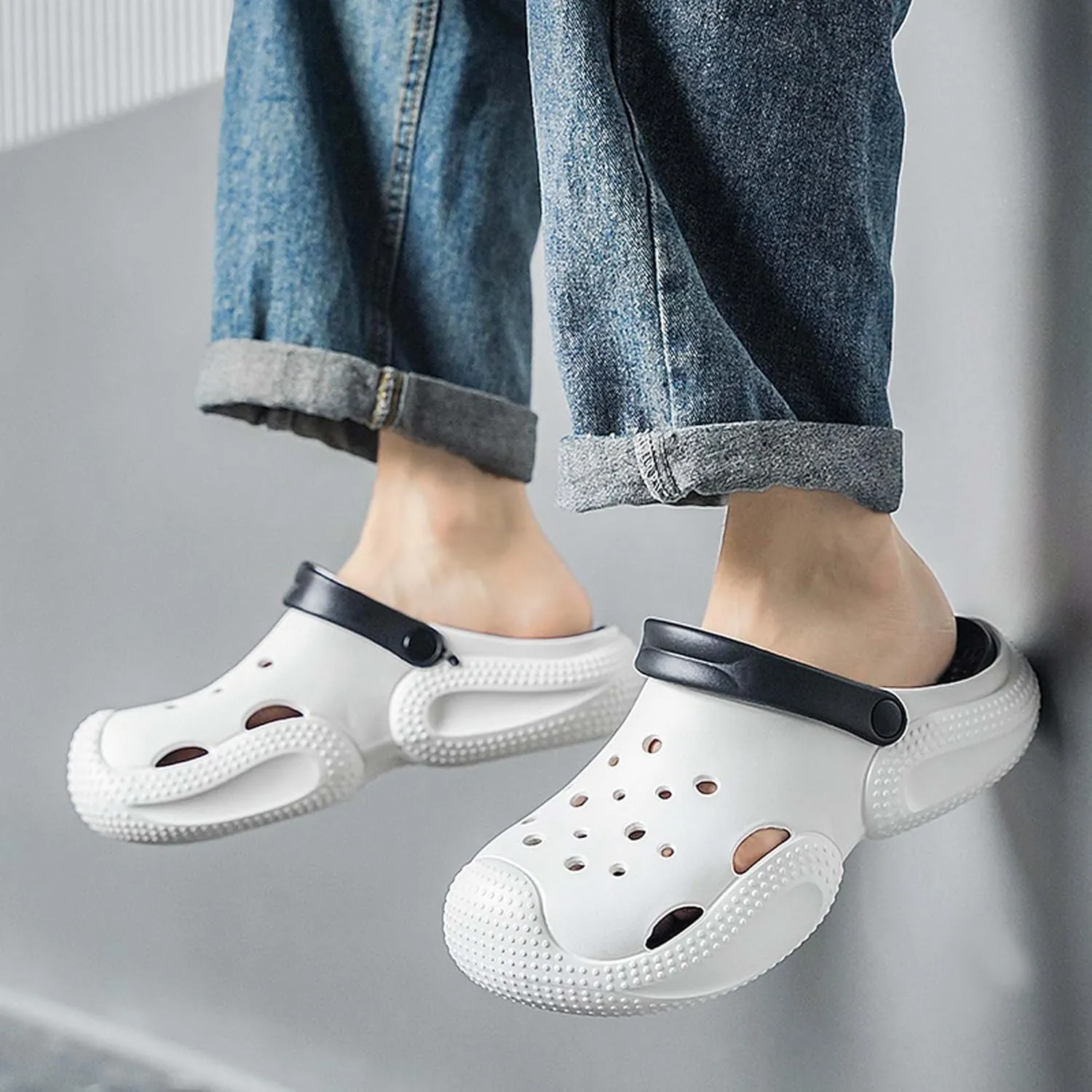 Women Men Clogs Garden Shoes Arch Support Sandals Slippers Summer Outdoor Casual Swimming Pool Beach Sandals Lightweight Soft Bottom Mule Slippers