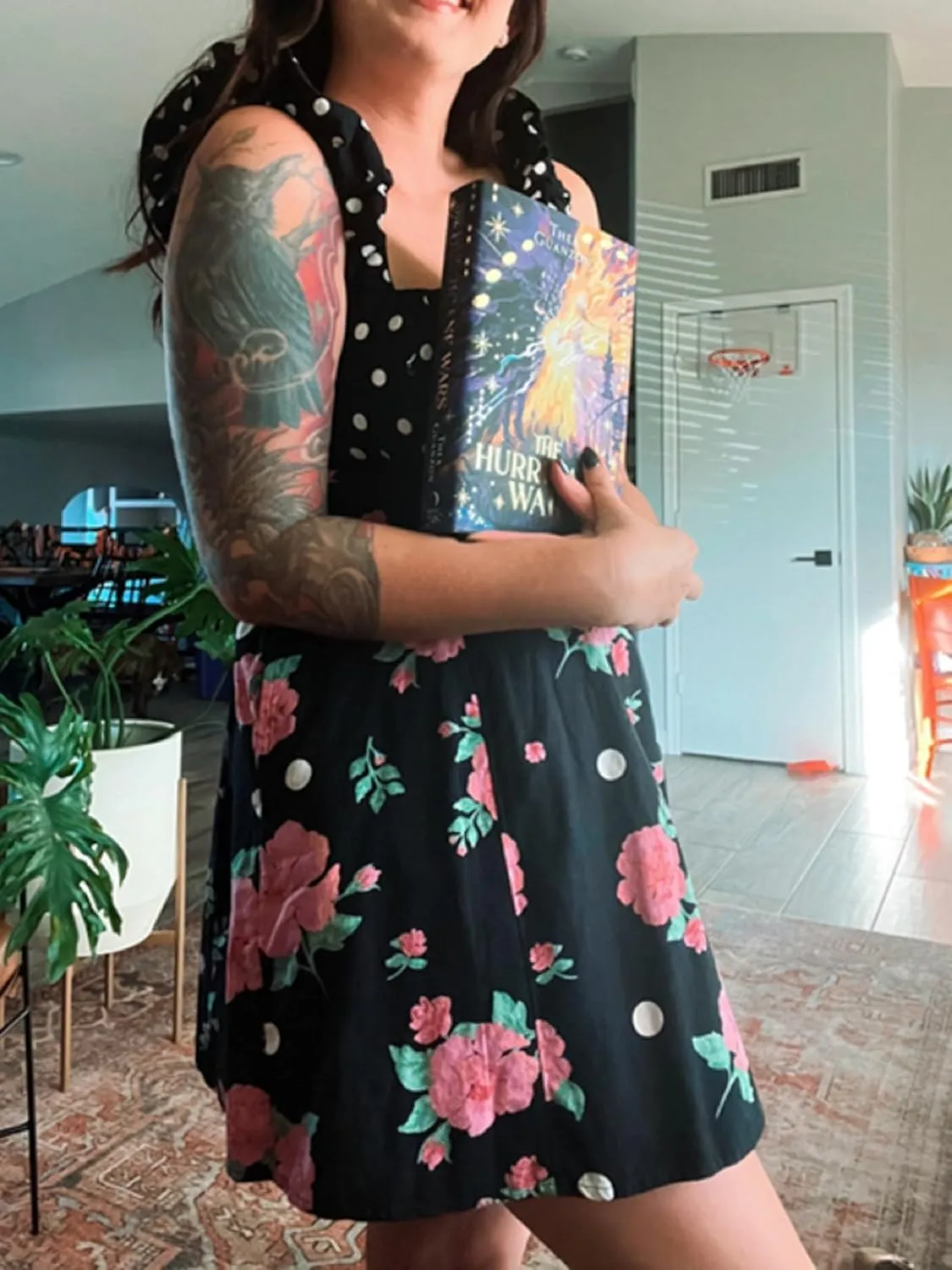 Women Ruffle Hem Floral Babydoll Dress Boho Flowy Tie Mini Dress Y2K Cute Print Short A Line Beach Sundress Streetwear