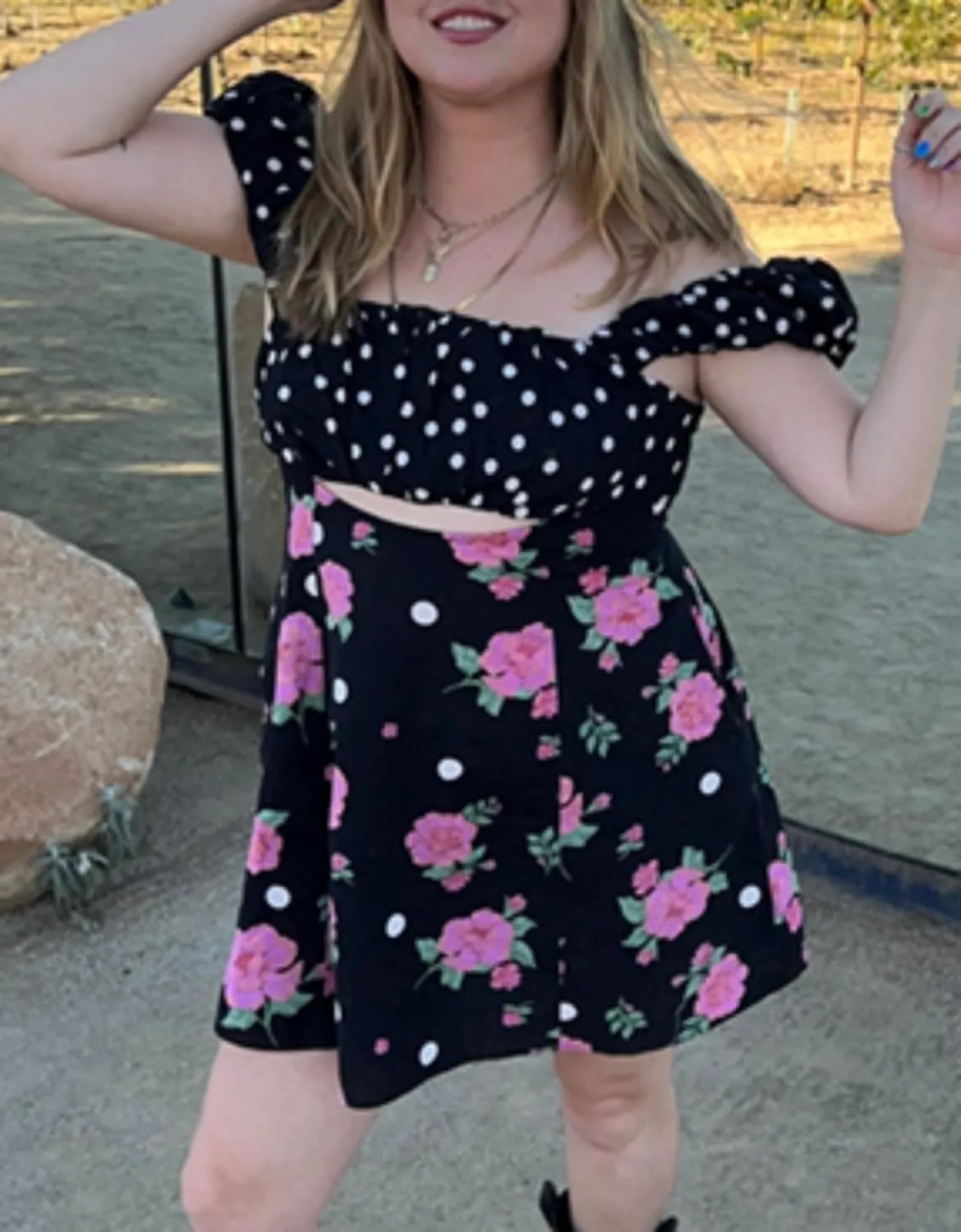 Women Ruffle Hem Floral Babydoll Dress Boho Flowy Tie Mini Dress Y2K Cute Print Short A Line Beach Sundress Streetwear