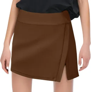Women Swim Skirt Tummy Control Swimsuit Skirt with Built in Shorts High Waisted Split Swim Bottom Beach Vacation 2025