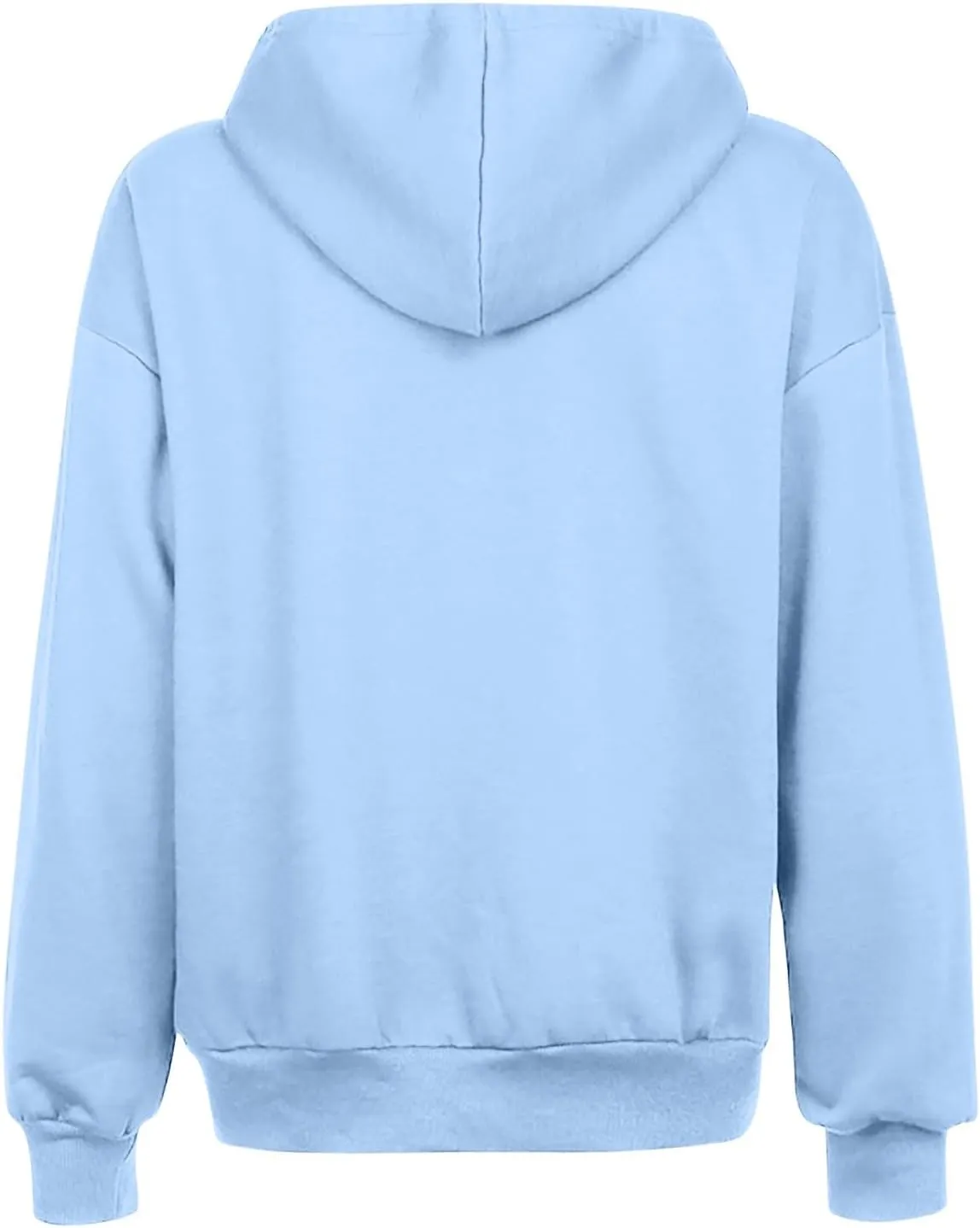 Women Zip Up Hoodie Casual Sweatshirt Drawstring Loose Fit Oversized Lightweight Fashion Fall Tops For Teen Girls