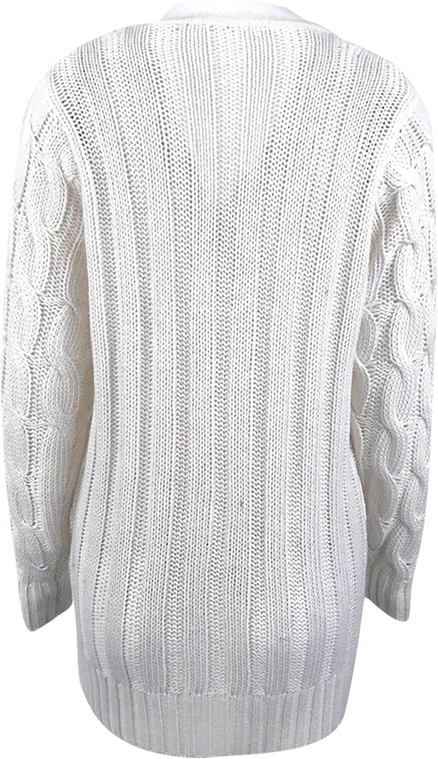 Women's Cardigan Chunky Open Front Button Sweaters with Pockets Loose Slouchy Oversized Fall Outerwear Coat