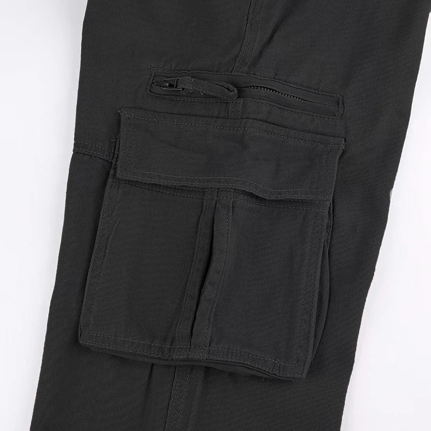 Women's Cargo Jeans High Waist Baggy Jeans Flap Pocket Loose Fit Straight Wide Leg Y2K Streetwear