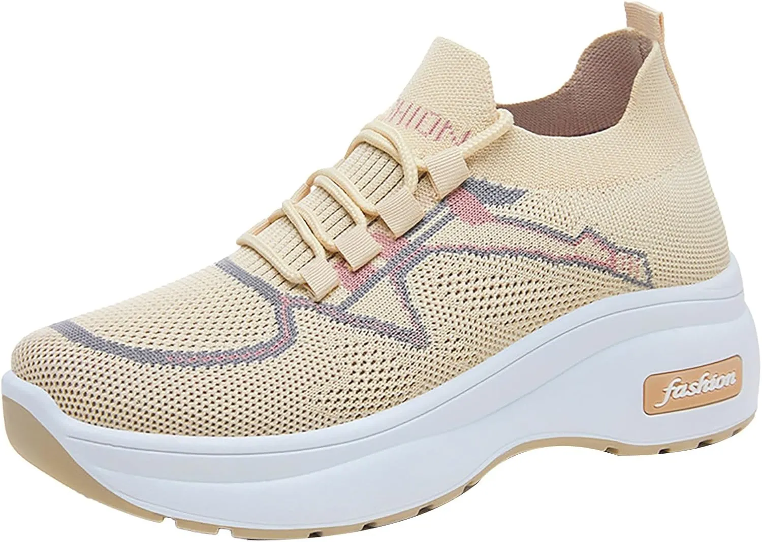 Women's Fashion Sneakers Slip On Casual Shoes Mesh Running Shoes Non Slip Hiking Shoes Women Waterproof